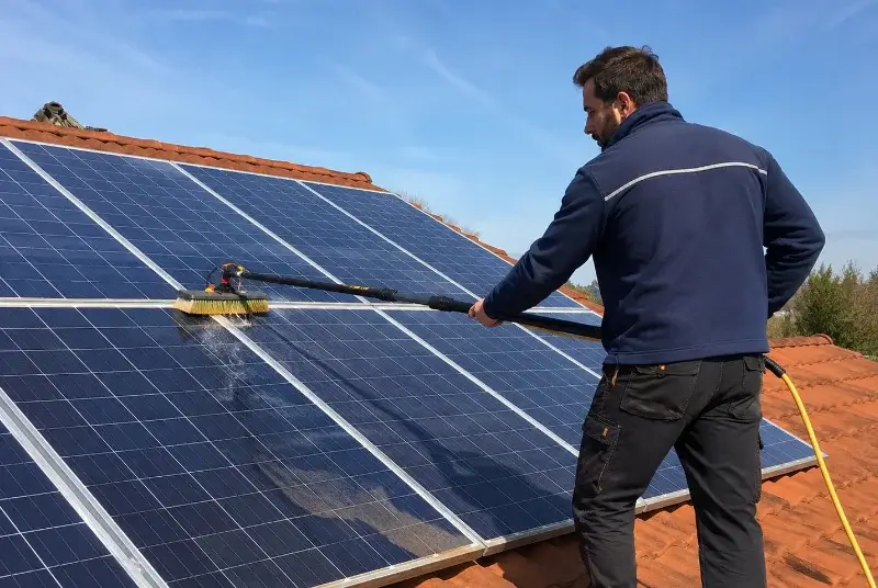 Nettoyage et entretien de panneaux solaires à Ginestet
